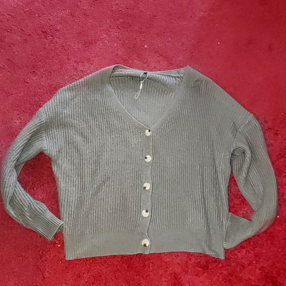 Very comfy Old Navy button-down sweater, large.